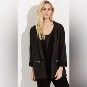 Kit‎ and Ace Black Blazer Borrowed From The Boys Relaxed Pockets